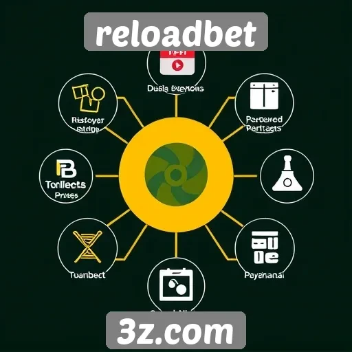 Funcionalidades disponíveis no site ReloadBet
