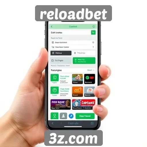 A experiência mobile do site ReloadBet é satisfatória